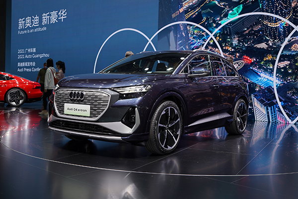 緊湊型SUV又多一個(gè)對(duì)手 廣州車展實(shí)拍奧迪Q4 e-tron